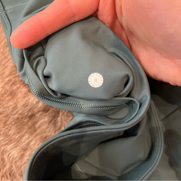Lululemon Fast & Free 7/8 Tight II Nulux 25” Green Smoke - Picture 10 of 14